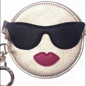 Hang Emoji Cool Girl Coin Purse/Key Chain